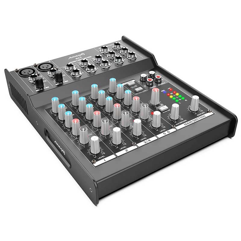 Audibax 802 - Mesa Mezclas 6 Canales - Tempo Shop