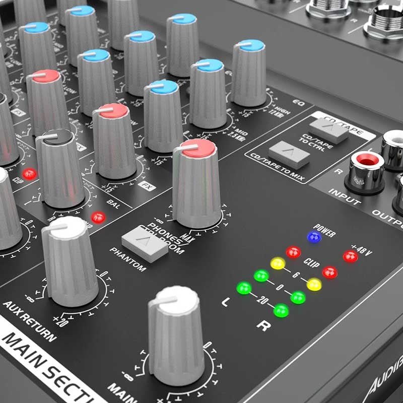 Audibax 802 - Mesa Mezclas 6 Canales - Tempo Shop