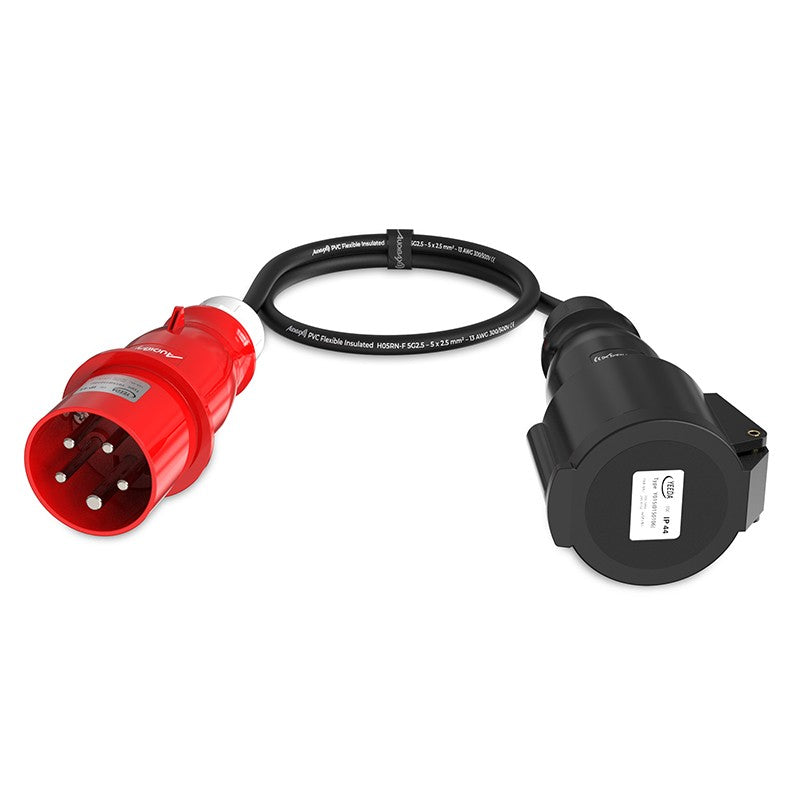 Audibax A-CEE-16-32-25 - Cable Adaptador CEE 16A a 32A