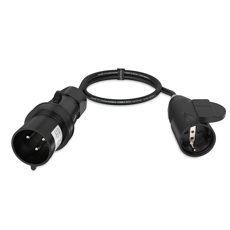 Audibax A-CEE3P-SC-25 - Cable adaptador CEE a Schuko