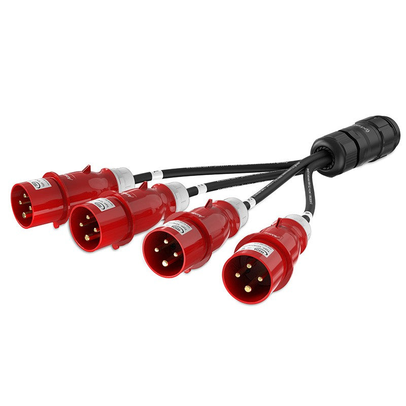 Audibax A-SCP-F-4CEE4P-M-25 - Adaptador Socapex a 4 CEE