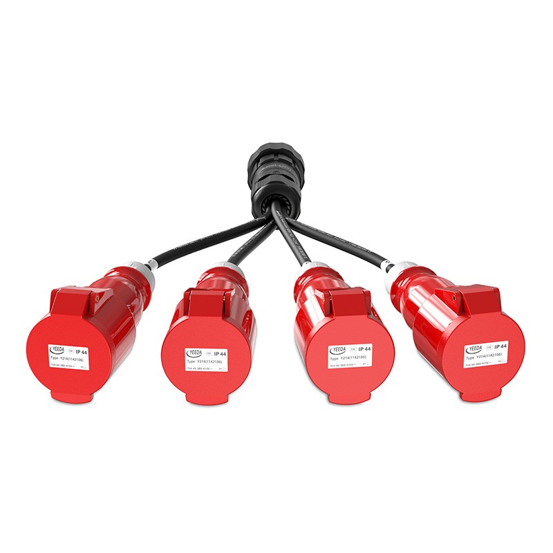 Audibax A-SCP-M-4CEE4P-F-25 - Cable Adaptador Socapex a 4 CEE