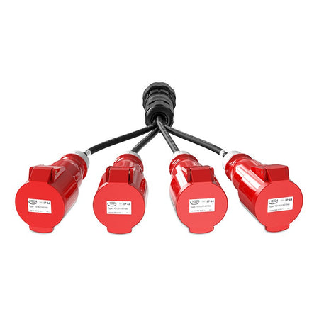Audibax A-SCP-M-4CEE4P-F-25 - Cable Adaptador Socapex a 4 CEE