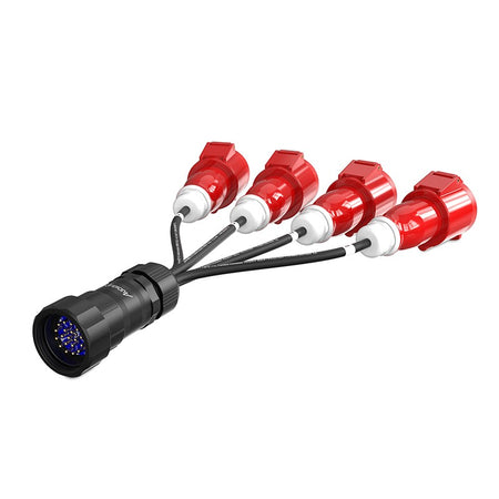 Audibax A-SCP-M-4CEE4P-F-25 - Cable Adaptador Socapex a 4 CEE