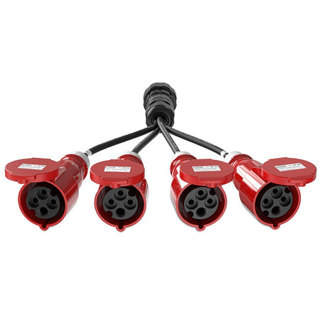 Audibax A-SCP-M-4CEE4P-F-25 - Cable Adaptador Socapex a 4 CEE