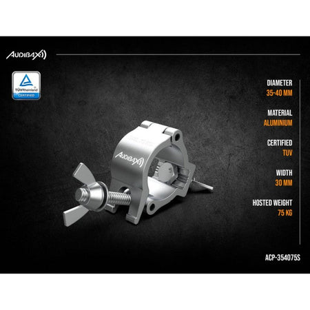 Audibax ACP - 354075S - Abrazadera Truss 35 - 40mm 75 kg - Tempo Shop