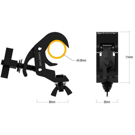 Audibax ACP - 4058250BK - Abrazadera Truss 40 - 58mm 250Kg - Tempo Shop
