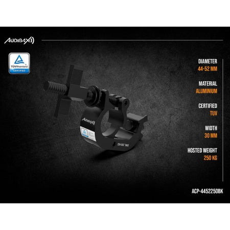 Audibax ACP - 4452250BK - Abrazadera Truss 44 - 52mm 250Kg - Tempo Shop