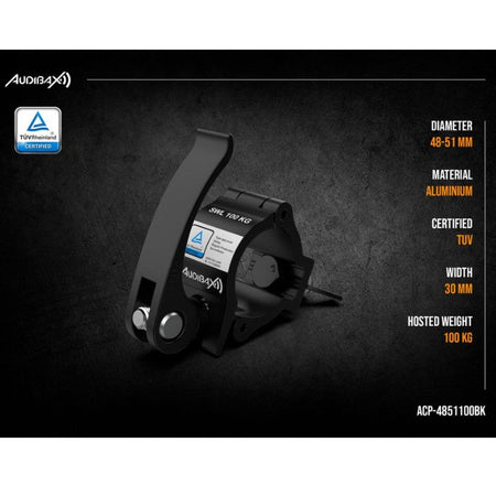 Audibax ACP - 4851100BK - Abrazadera Truss 48 - 51mm 100Kg - Tempo Shop