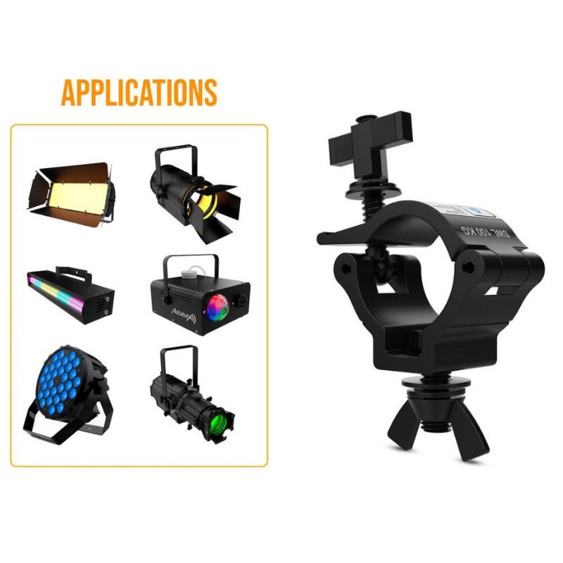 Audibax ACP - 4852100BK+K - Abrazadera Truss 48 - 52mm 100Kg - Tempo Shop