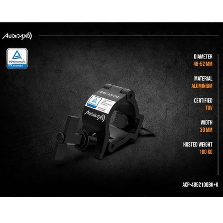 Audibax ACP - 4852100BK+K - Abrazadera Truss 48 - 52mm 100Kg - Tempo Shop