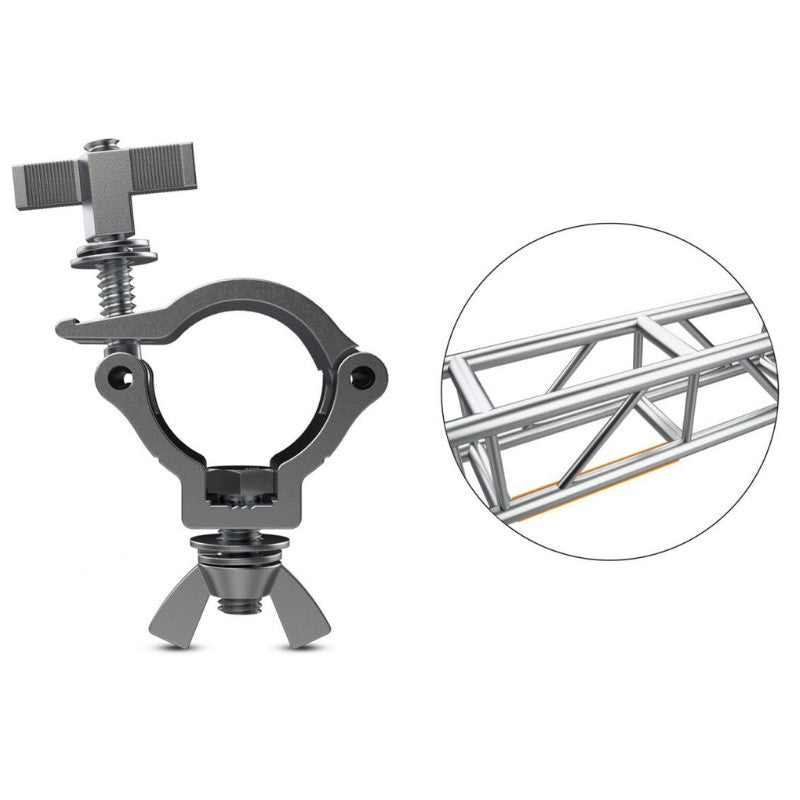 Audibax ACP - 4852100S+K - Abrazadera Truss 48 - 52mm 100 Kg color plata - Tempo Shop