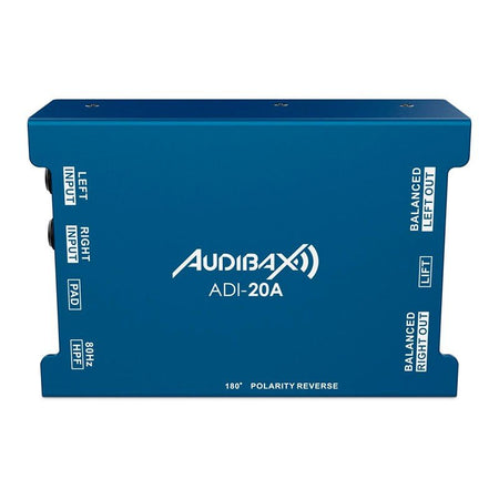 Audibax ADI - 20A - Caja DI Activa 48V con Alimentación Phantom - Tempo Shop