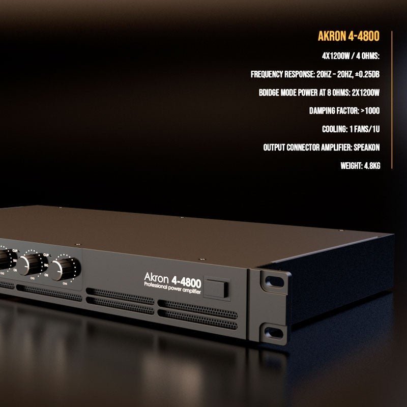 Audibax Akron 4 - 4800 - Amplificador de Potencia Digital - Tempo Shop