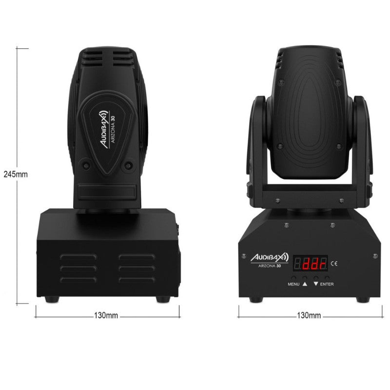 Audibax Arizona 30 - Cabeza Móvil Beam 12W LEDRGBW - 4 en 1 - Tempo Shop