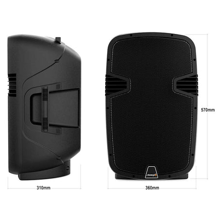 Audibax Arkansas 12 - Altavoz Profesional Bluetooth 12" USB, 600W - Tempo Shop