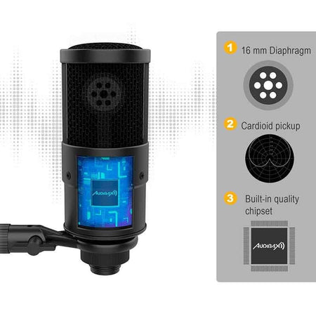 Audibax AT2020 - Micrófono Estudio Profesional Condensador - Tempo Shop
