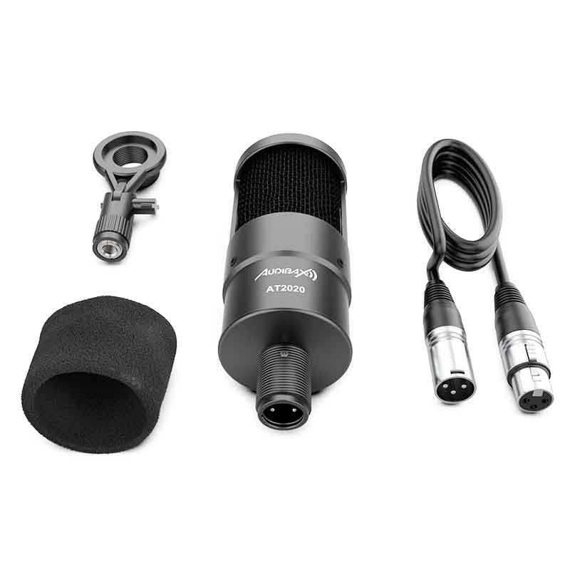Audibax AT2020 - Micrófono Estudio Profesional Condensador - Tempo Shop