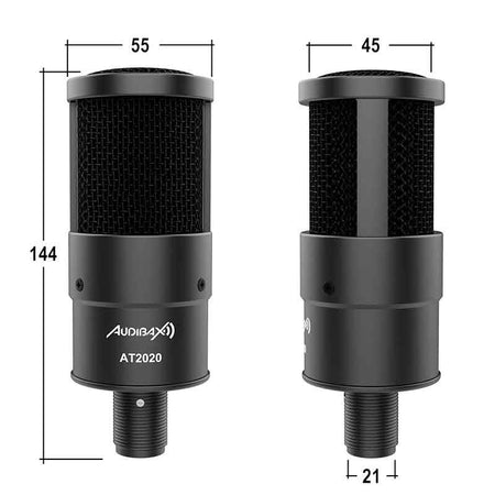 Audibax AT2020 - Micrófono Estudio Profesional Condensador - Tempo Shop