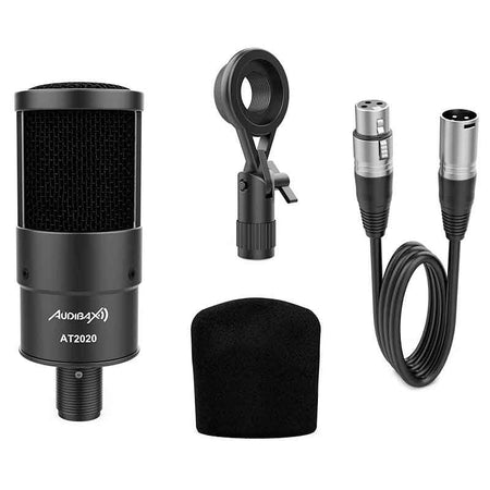 Audibax AT2020 - Micrófono Estudio Profesional Condensador - Tempo Shop