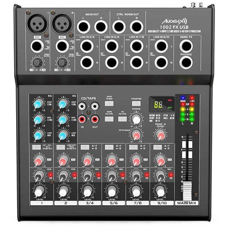 Audibax 1002 FX USB - Mesa Mezclas 10 Canales Con Efectos y USB - Tempo Shop