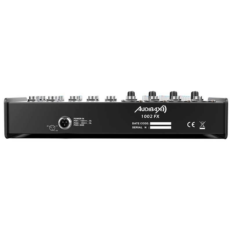 Audibax 1002 FX - Mesa Mezclas 8 Canales y Efectos - Tempo Shop