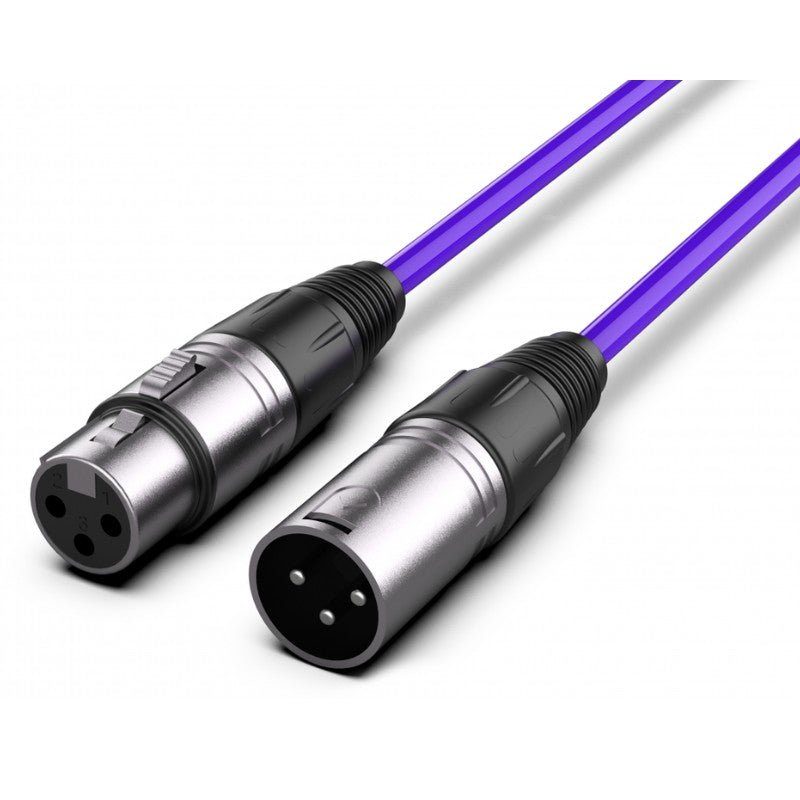 Audibax Silver 10145039 - Cable XLR M - XLR H 15m Morado - Tempo Shop
