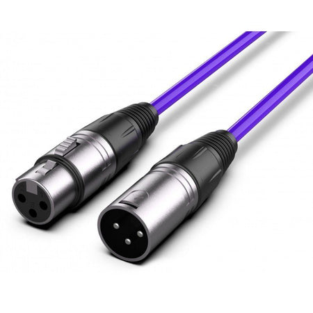 Audibax Silver 10145056 - Cable XLR M - XLR H 10m Morado - Tempo Shop