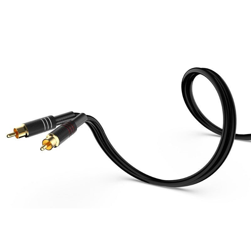 Audibax Silver 10154424 Black - Cable 2 x XLR Macho a 2 x RCA 3m - Tempo Shop