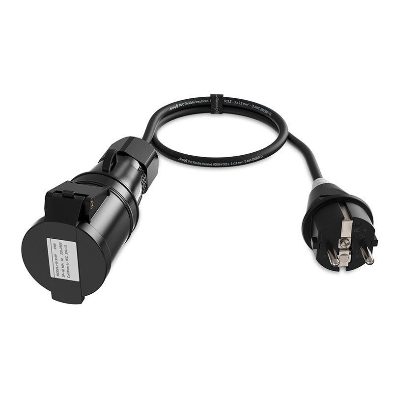 Audibax A-SC-CEE3P-25 - Cable Adaptador Schuko a CEE 1m - Tempo Shop