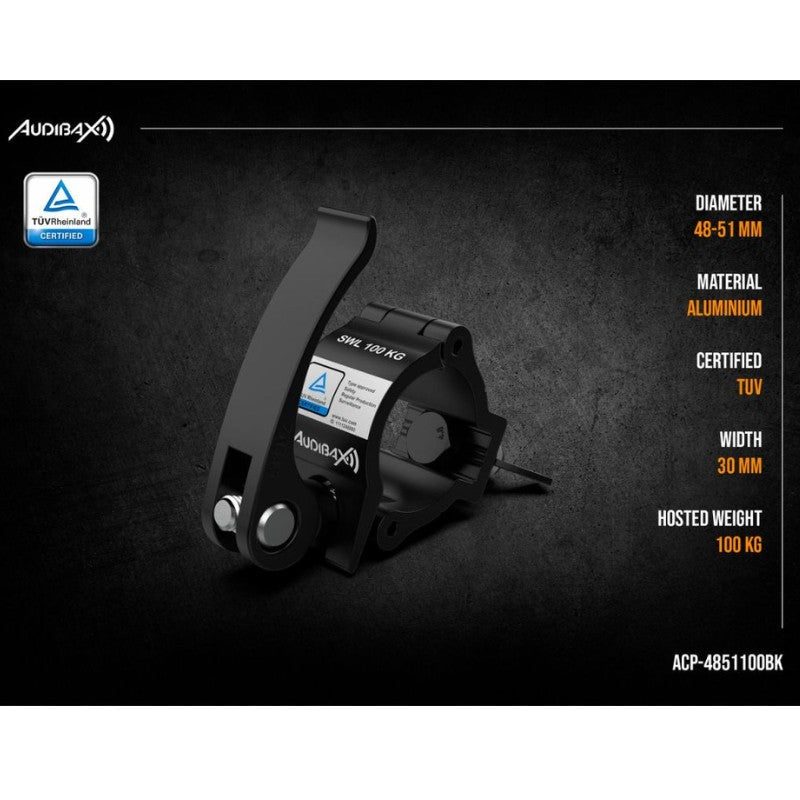 Audibax ACP - 4851100BK - Abrazadera Truss 48 - 51mm 100Kg - Tempo Shop