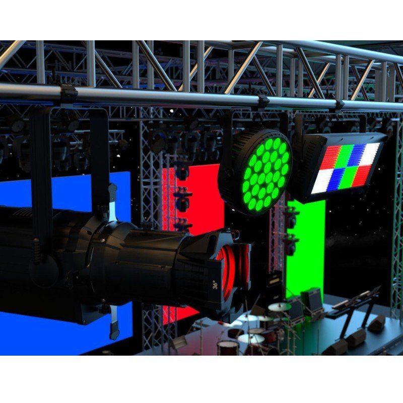 Audibax ACP - 4852100BK - Abrazadera Truss 48 - 52mm color negro 100Kg - Tempo Shop