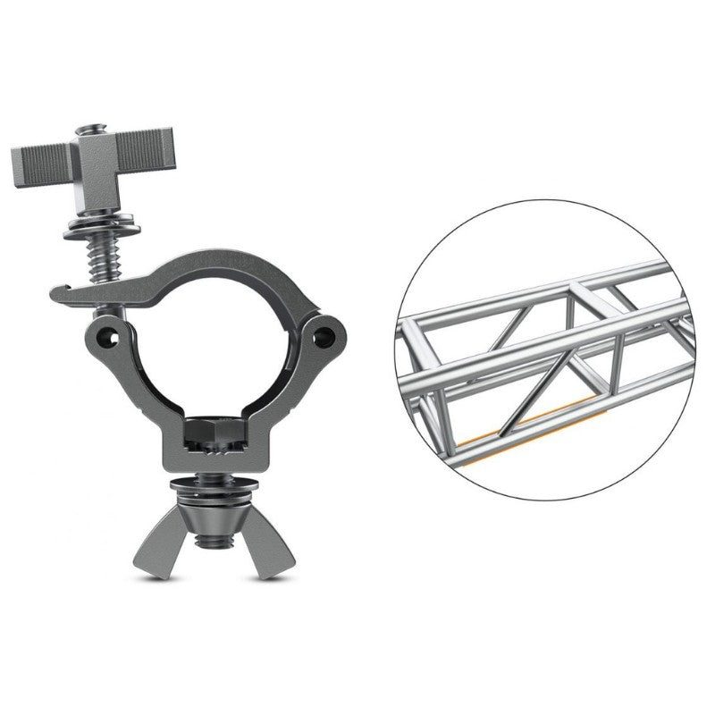 Audibax ACP - 4852100S+K - Abrazadera Truss 48 - 52mm 100 Kg color plata - Tempo Shop