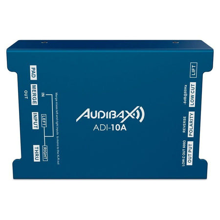 Audibax ADI - 10A - Caja DI Activa 48V con Alimentación Phantom - Tempo Shop