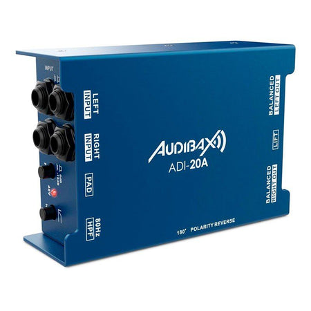 Audibax ADI - 20A - Caja DI Activa 48V con Alimentación Phantom - Tempo Shop