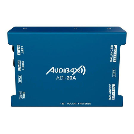 Audibax ADI - 20A - Caja DI Activa 48V con Alimentación Phantom - Tempo Shop