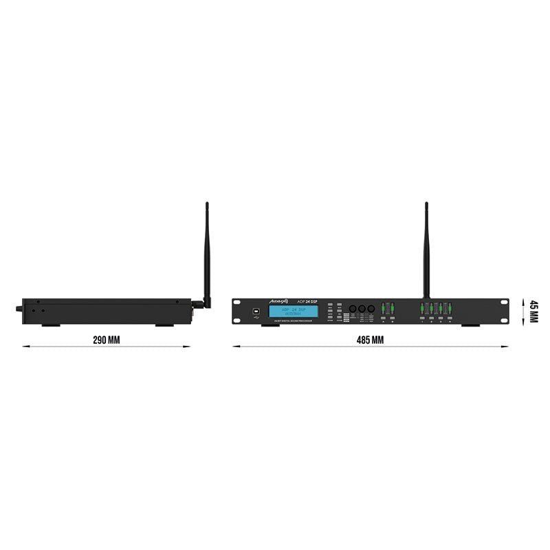 Audibax ADP 24 DSP - Procesador de Sonido 19 con 4 Canales de Salida - Tempo Shop