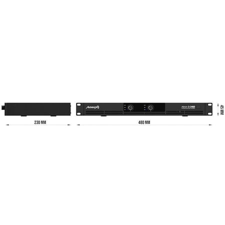 Audibax Akron 2 - 2400 - Amplificador de Potencia Digital - Tempo Shop