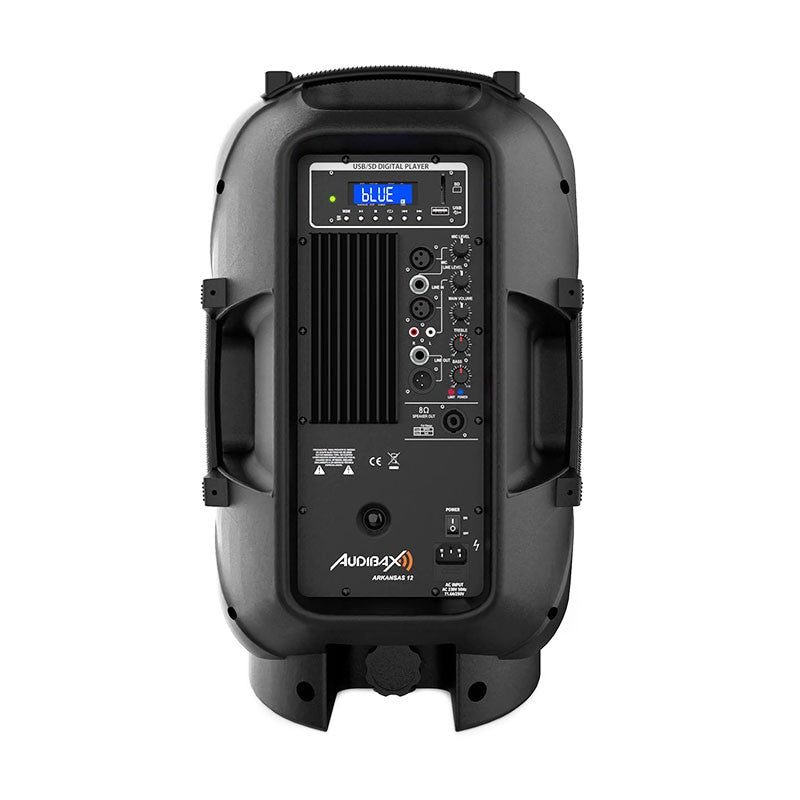 Audibax Arkansas 12 - Altavoz Profesional Bluetooth 12" USB, 600W - Tempo Shop