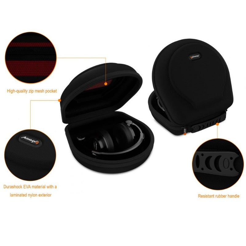 Audibax Atlanta Case 40 Black - Funda Protectora Rígida de EVA para Auriculares DJ - Tempo Shop