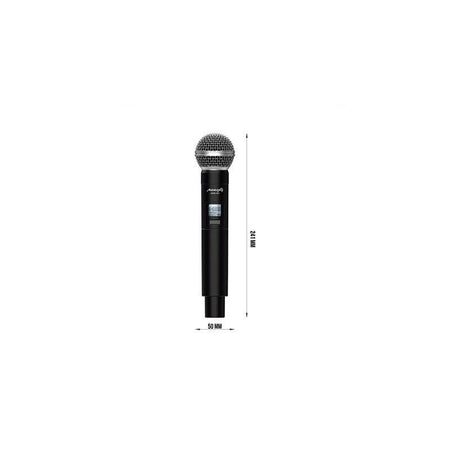 Audibax AWM 401 - Sistema Inalámbrico Micrófono de mano de 4 Canales UHF - Tempo Shop