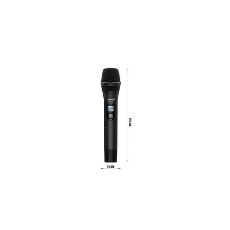 Audibax AWM 401 TD - Sistema Inalámbrico Micrófono de Mano de 4 Canales UHF - Tempo Shop