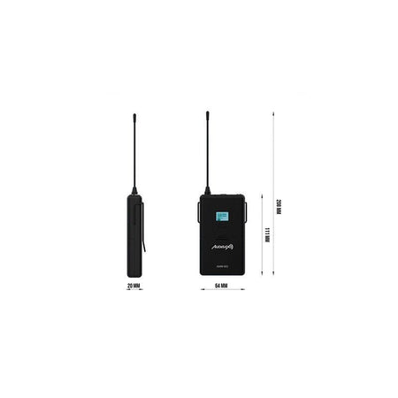 Audibax AWM 403 - Sistema Inalámbrico Micrófono diadema de 4 Canales UHF - Tempo Shop