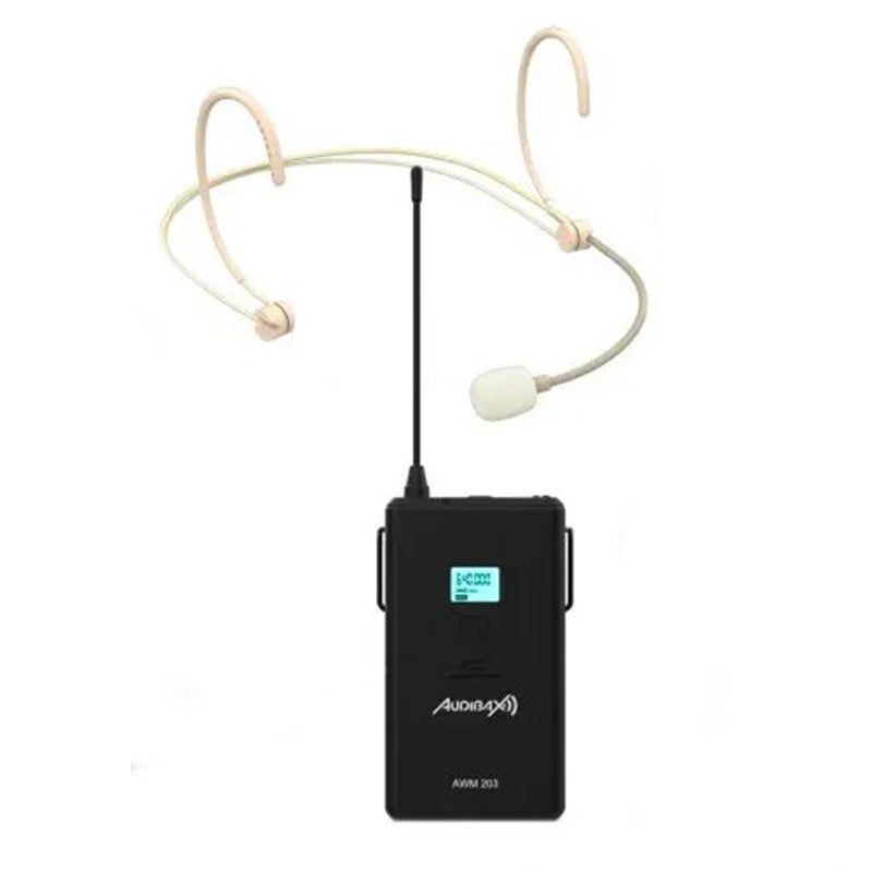 Audibax AWM H1T - Micrófono Inalámbrico de Diadema UHF con Petaca - Tempo Shop
