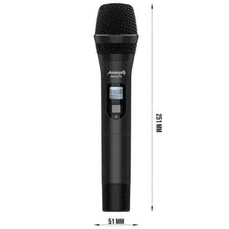 Audibax AWM M1T - Micrófono Inalámbrico UHF de Mano Profesional con 100 Canales - Tempo Shop