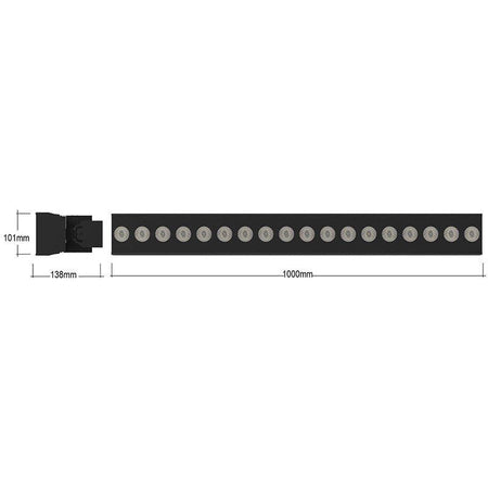 Audibax Bar 1812 RGBWAUV - Barra LED 216W LED RGBWAUV 6 en 1 - Tempo Shop