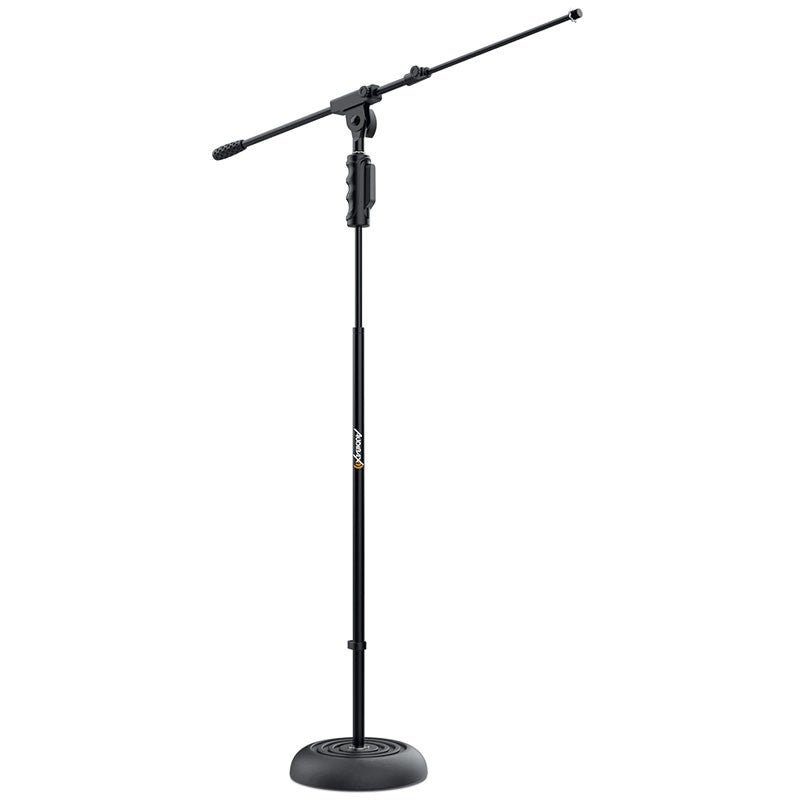 Audibax Base 10E - Soporte de micro Suelo Jirafa Ajustable Base Redonda y Easy Block - Tempo Shop
