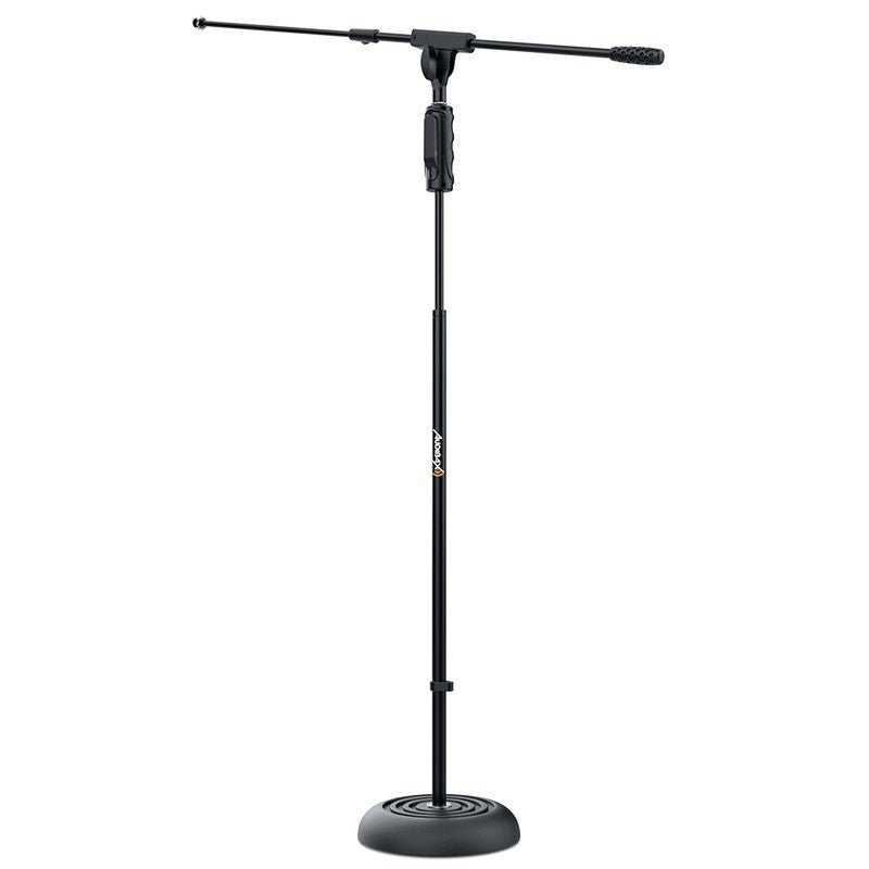 Audibax Base 10E - Soporte de micro Suelo Jirafa Ajustable Base Redonda y Easy Block - Tempo Shop