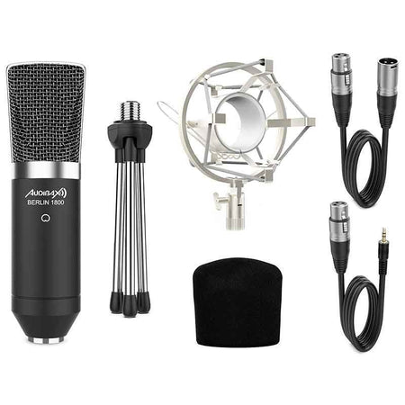 Audibax Berlin 1800 Silver - Pack micro Studio Gran Diafragma - Tempo Shop