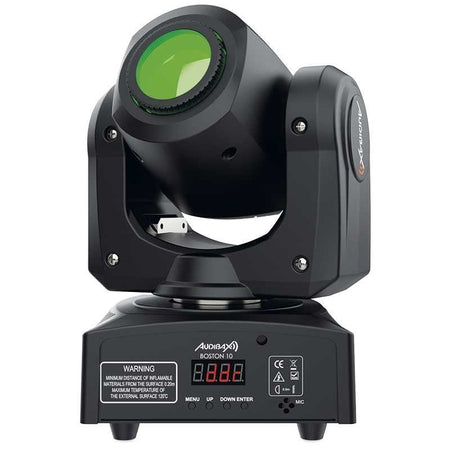 Audibax Boston 10 - Cabeza Móvil Disco Led 10WBlanco + 7 Colores 7 Gobos Fijos + Spot - Tempo Shop